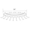 Azar Displays Ten Hook Necklace Bar for Pegboard or Slatwall. Clear 16"Wx6.25"D, PK4 800025 - alternate 3